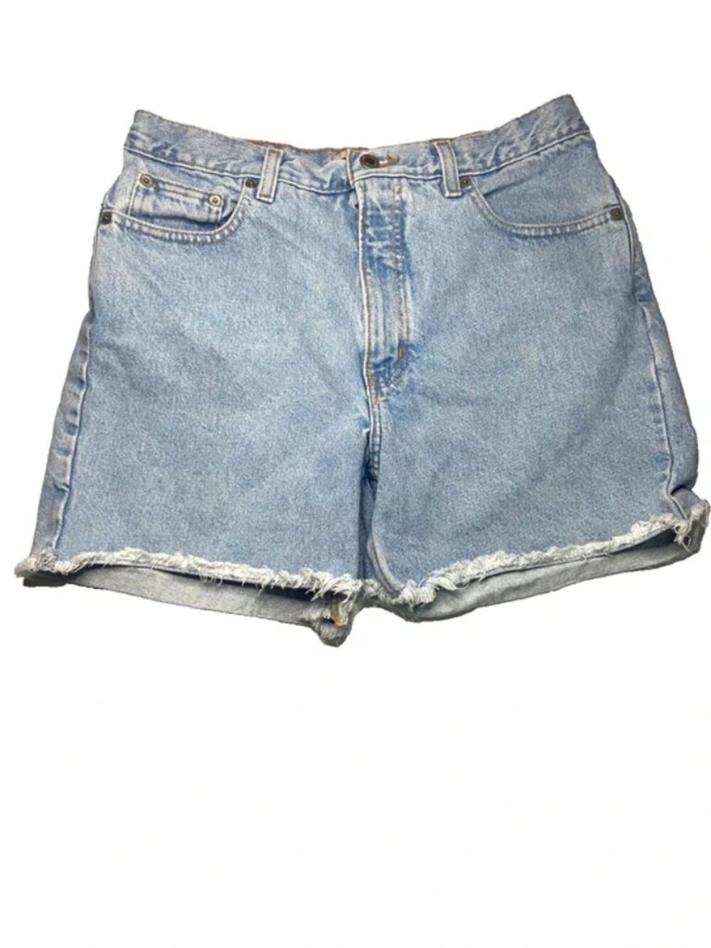 Vintage Y2K 90s Blue Denim Shorts The London Jean Size 10 Jorts Granola Crunchy